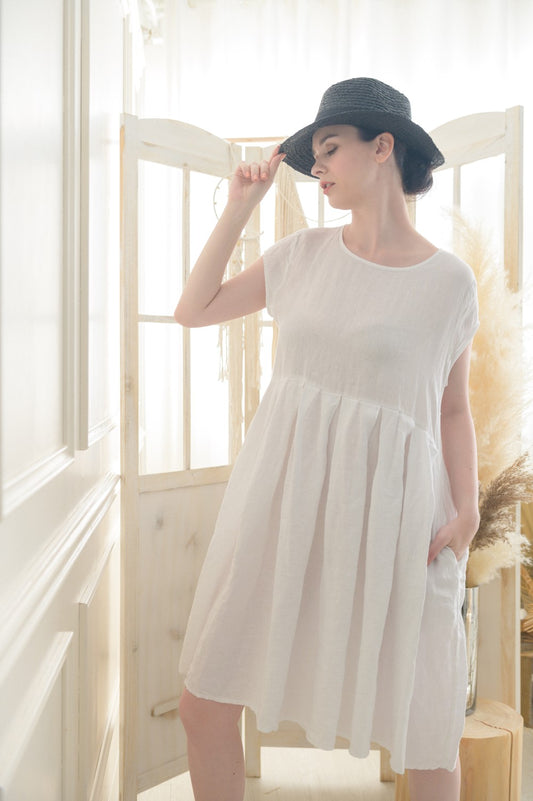 Linen Mini Dress