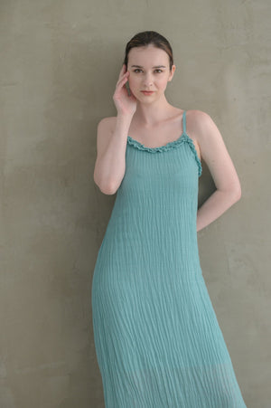 Basic Sleeveless Midi Dress Skirt