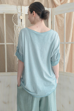 Linen Print T-Shirt